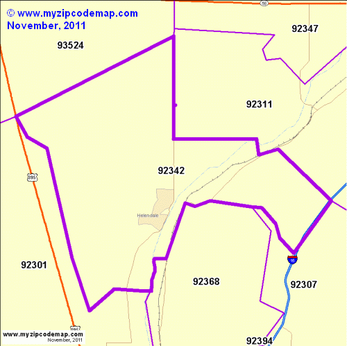 map of 92342