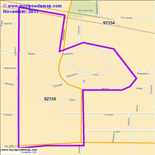 map of 92350