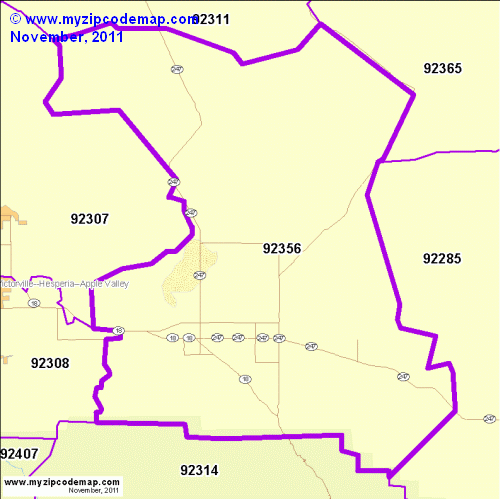 map of 92356