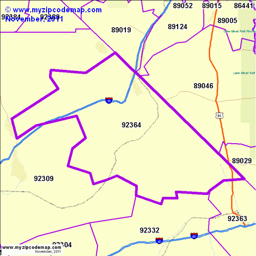 map of 92364