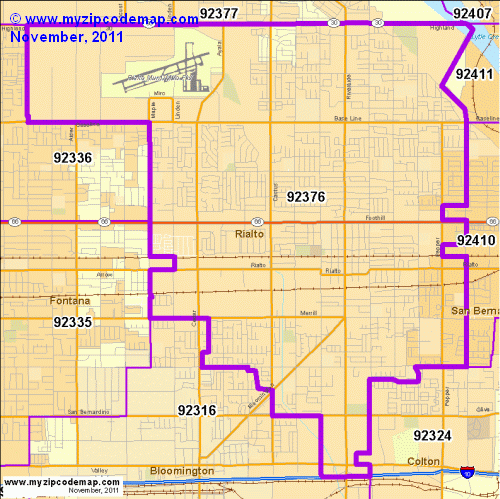 Zip Code Map Of 92376 Demographic Profile Residential Housing