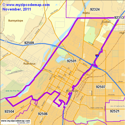 map of 92501
