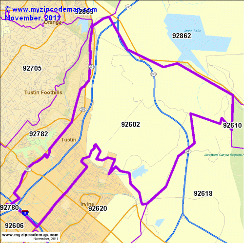 map of 92602