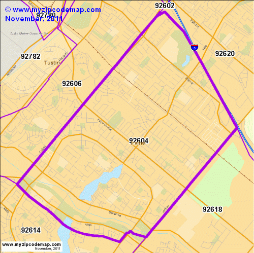 map of 92604