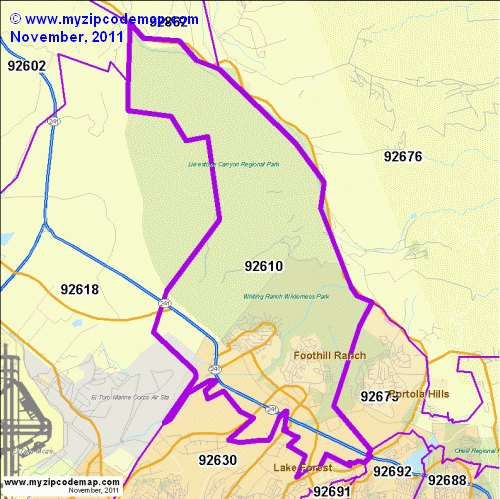map of 92610