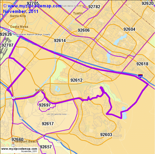 map of 92612
