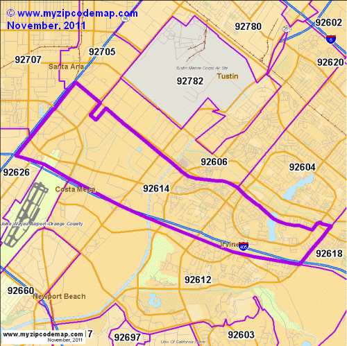 map of 92614