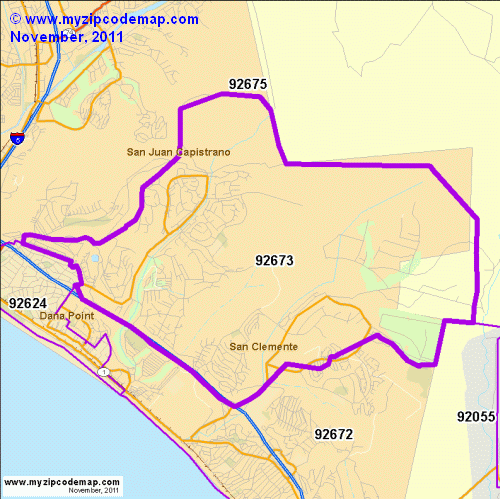 map of 92673