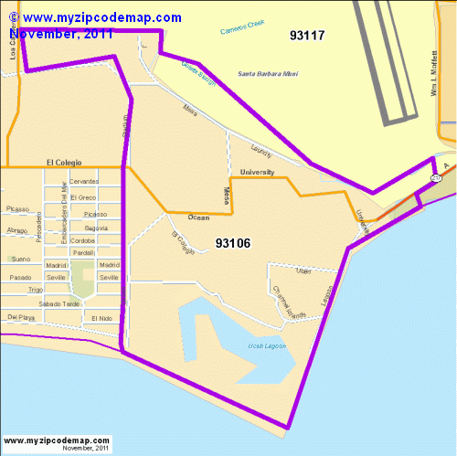 map of 93106