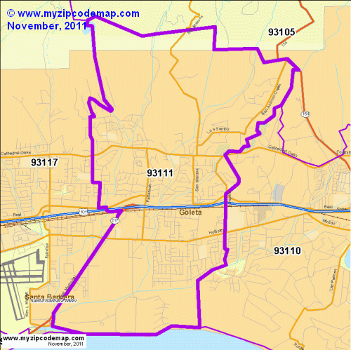 map of 93111