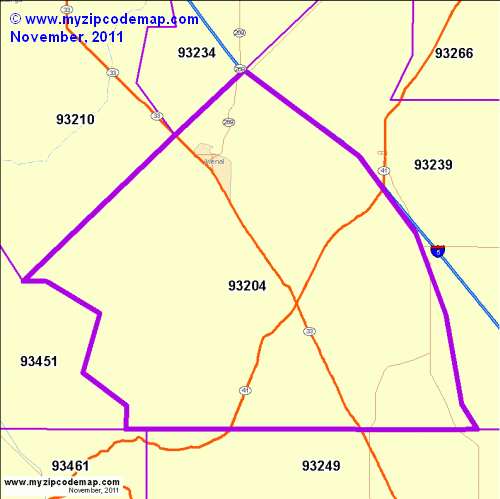 map of 93204
