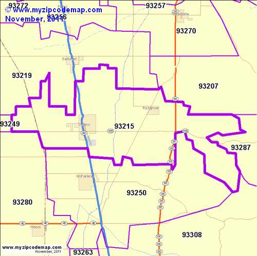 map of 93215