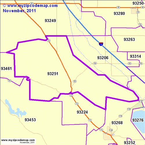 map of 93251