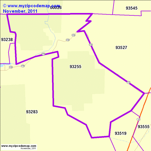 map of 93255
