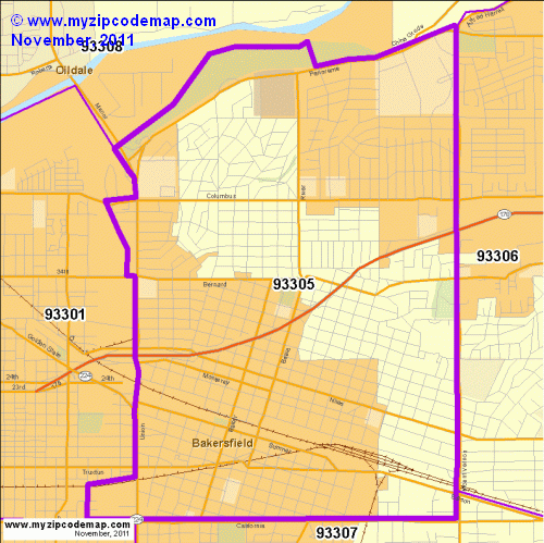 map of 93305