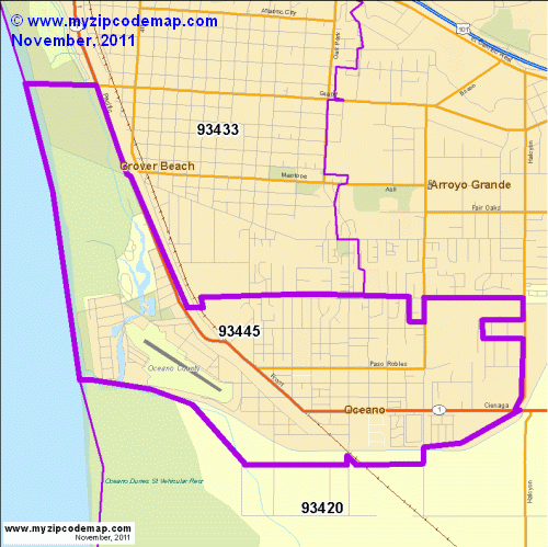 map of 93445