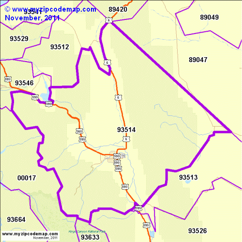 map of 93514