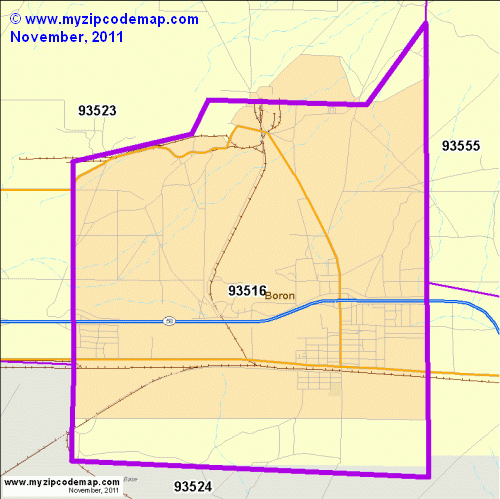 map of 93516
