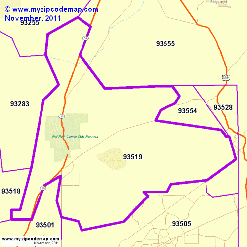map of 93519