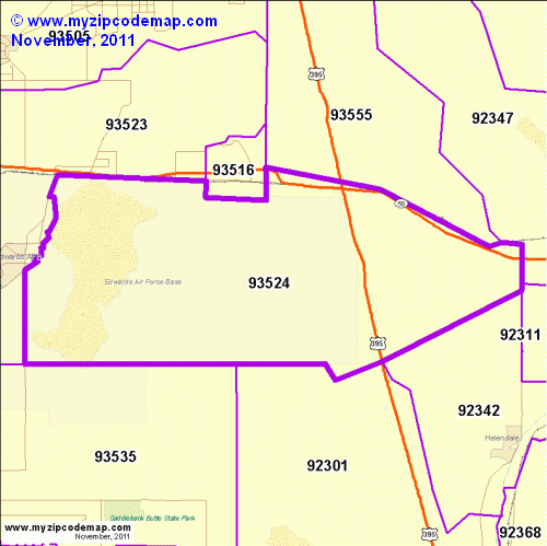 map of 93524