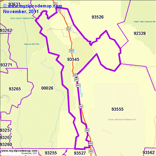 map of 93545