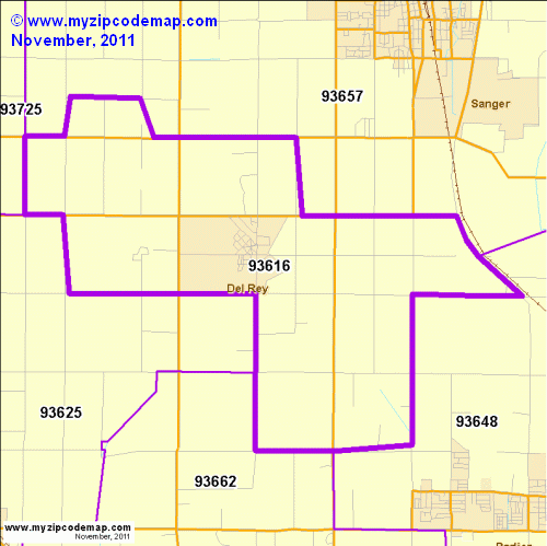 map of 93616