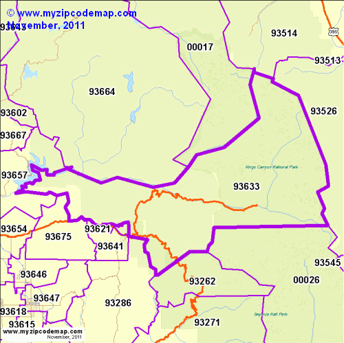 map of 93633