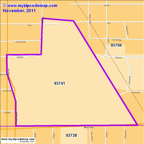 map of 93741
