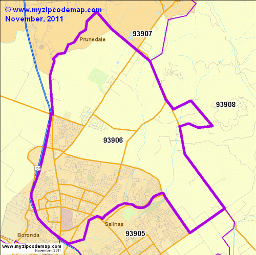 map of 93906