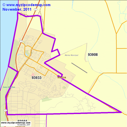 map of 93933