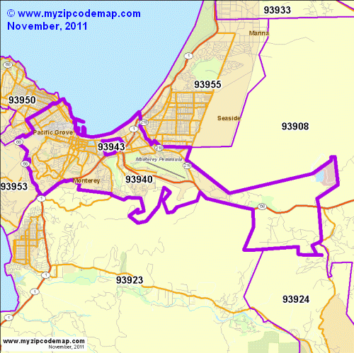 map of 93940