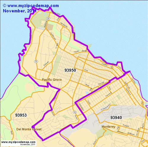 map of 93950