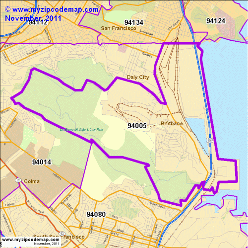 map of 94005