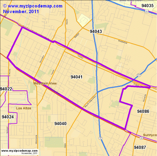 map of 94041