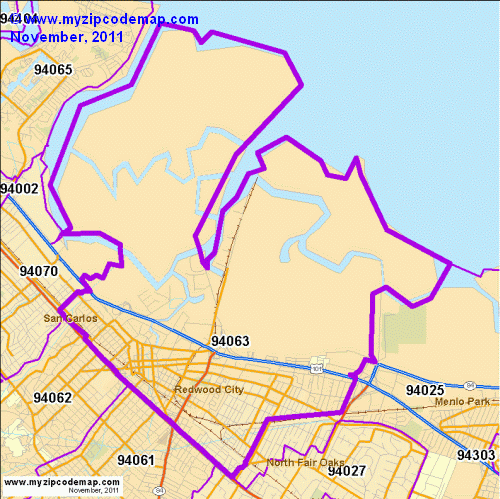 map of 94063
