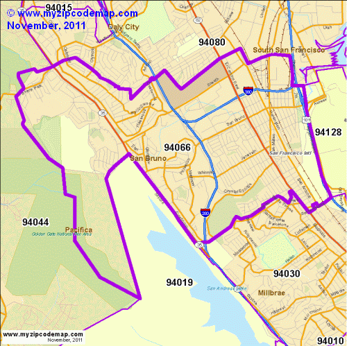 map of 94066