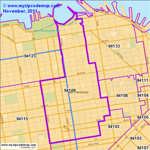 map of 94109