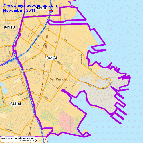 map of 94124
