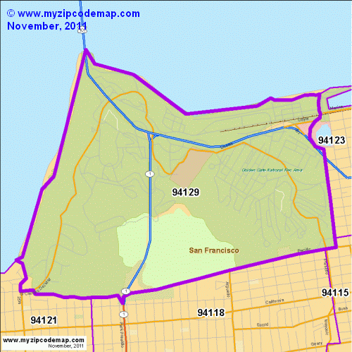 map of 94129