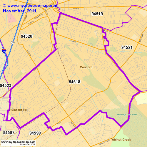 map of 94518