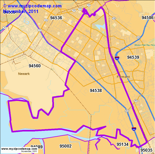 map of 94538