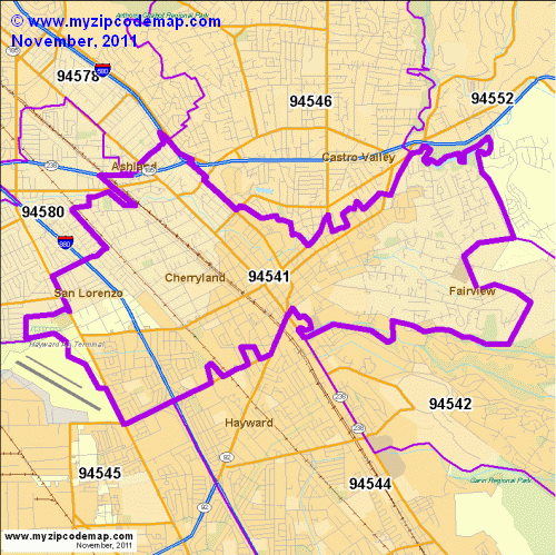 map of 94541
