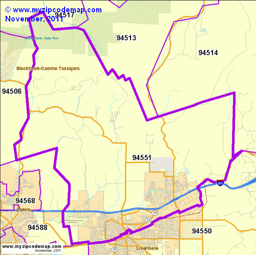 map of 94551