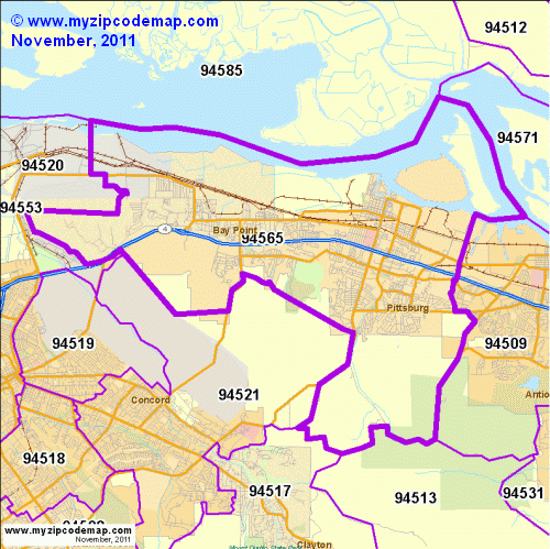 map of 94565