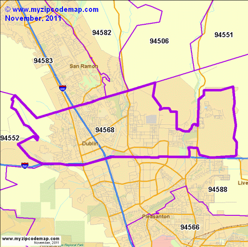 map of 94568