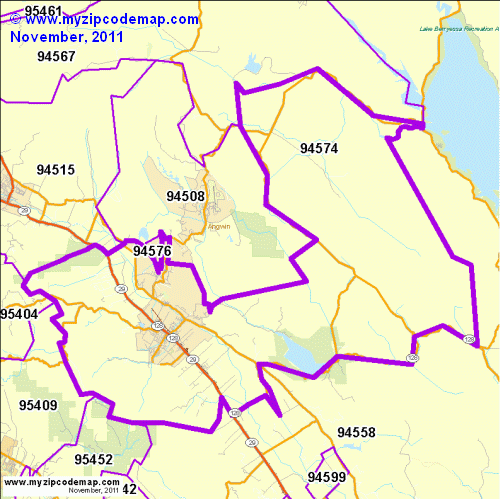 map of 94574