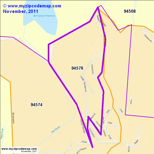 map of 94576