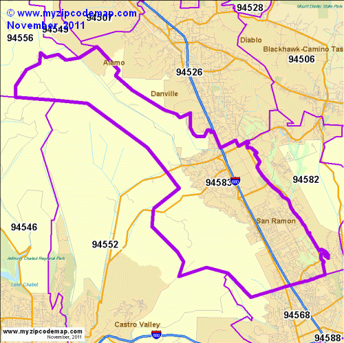 map of 94583