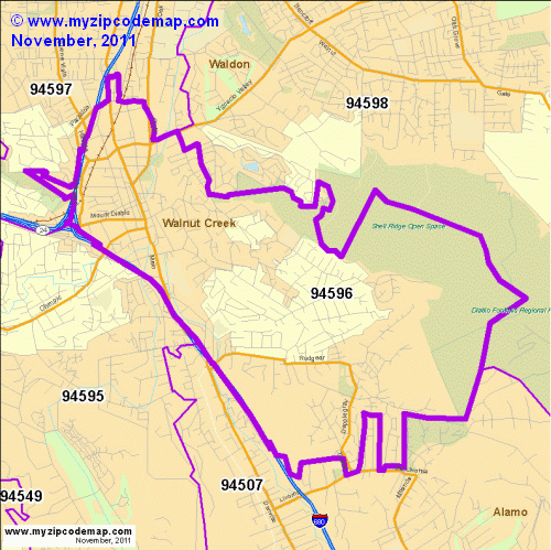 map of 94596