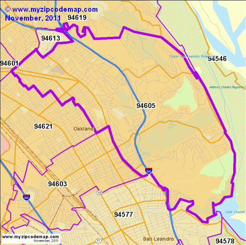 map of 94605